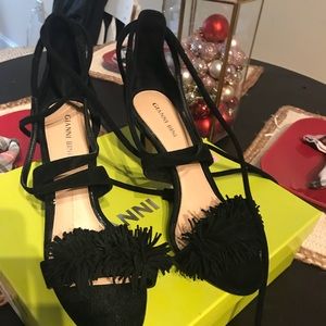 Gianni Bini Fringe Sandals